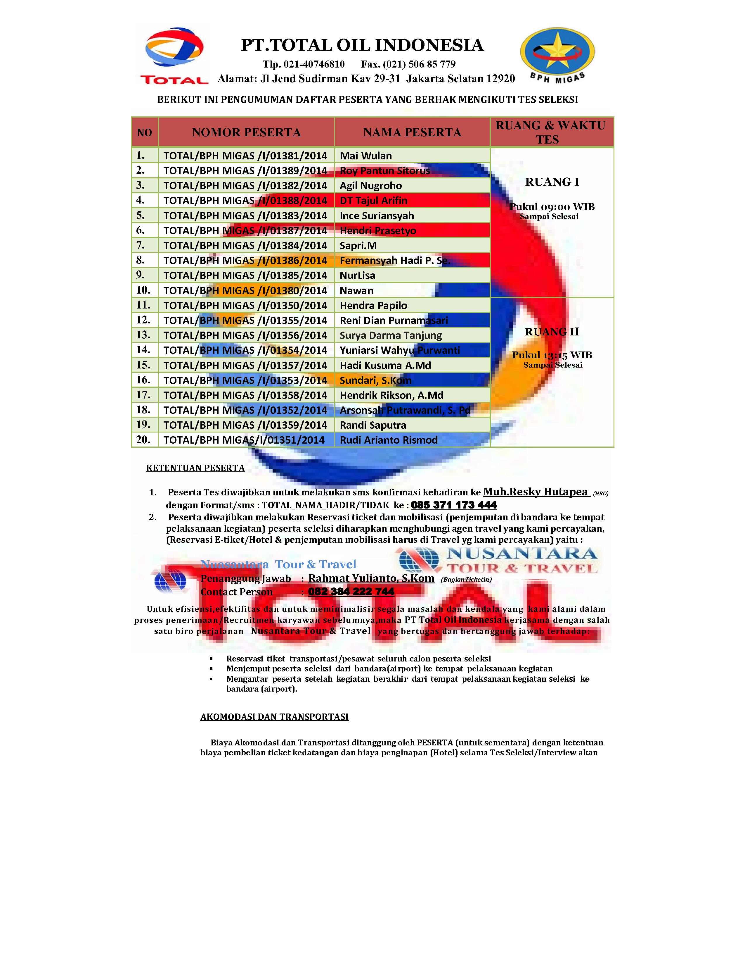 Total Oil Indonesia page1 Surat Resmi PT Total Oil Indonesia page2