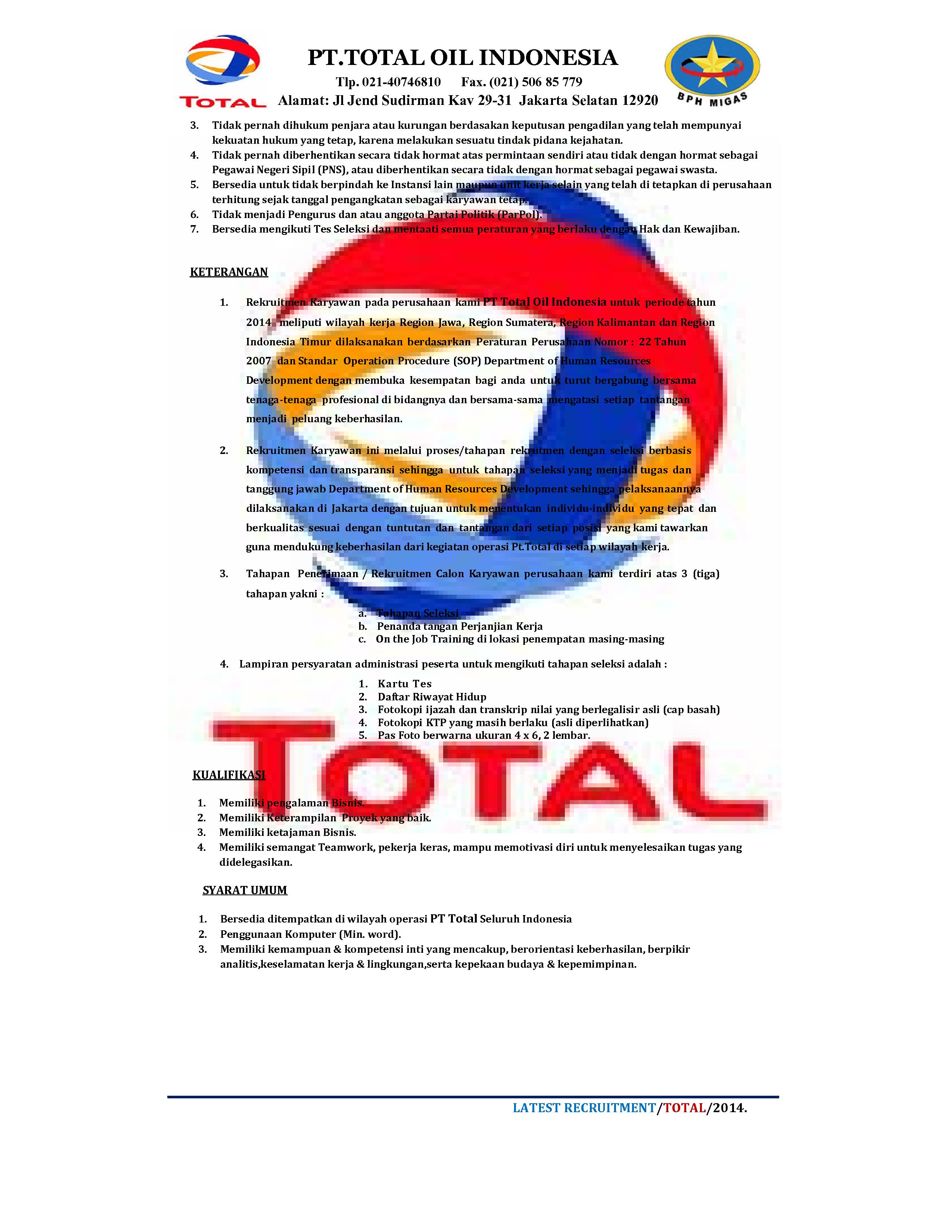 Total Oil Indonesia page2 Surat Resmi PT Total Oil Indonesia page3
